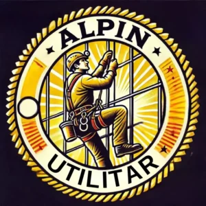 Siglă profesională pentru servicii alpinism utilitar modern