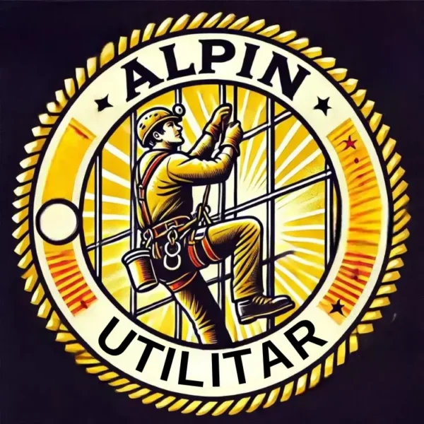 Siglă profesională pentru servicii alpinism utilitar modern