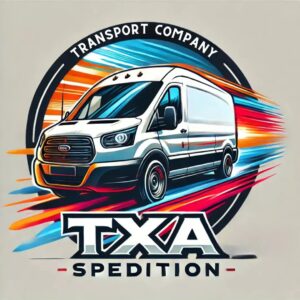 Logo profesional pentru firmă de transport rapid cu dubă