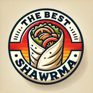 Logo cu simbol culinar oriental pentru local tip shaormerie