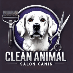Logo creativ pentru salon de înfrumusețare canină și pet spa