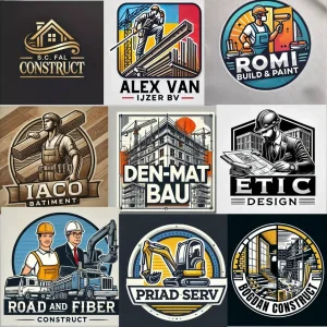 Imagine reprezentativă cu multiple sigle profesionale pentru clienți din diferite domenii