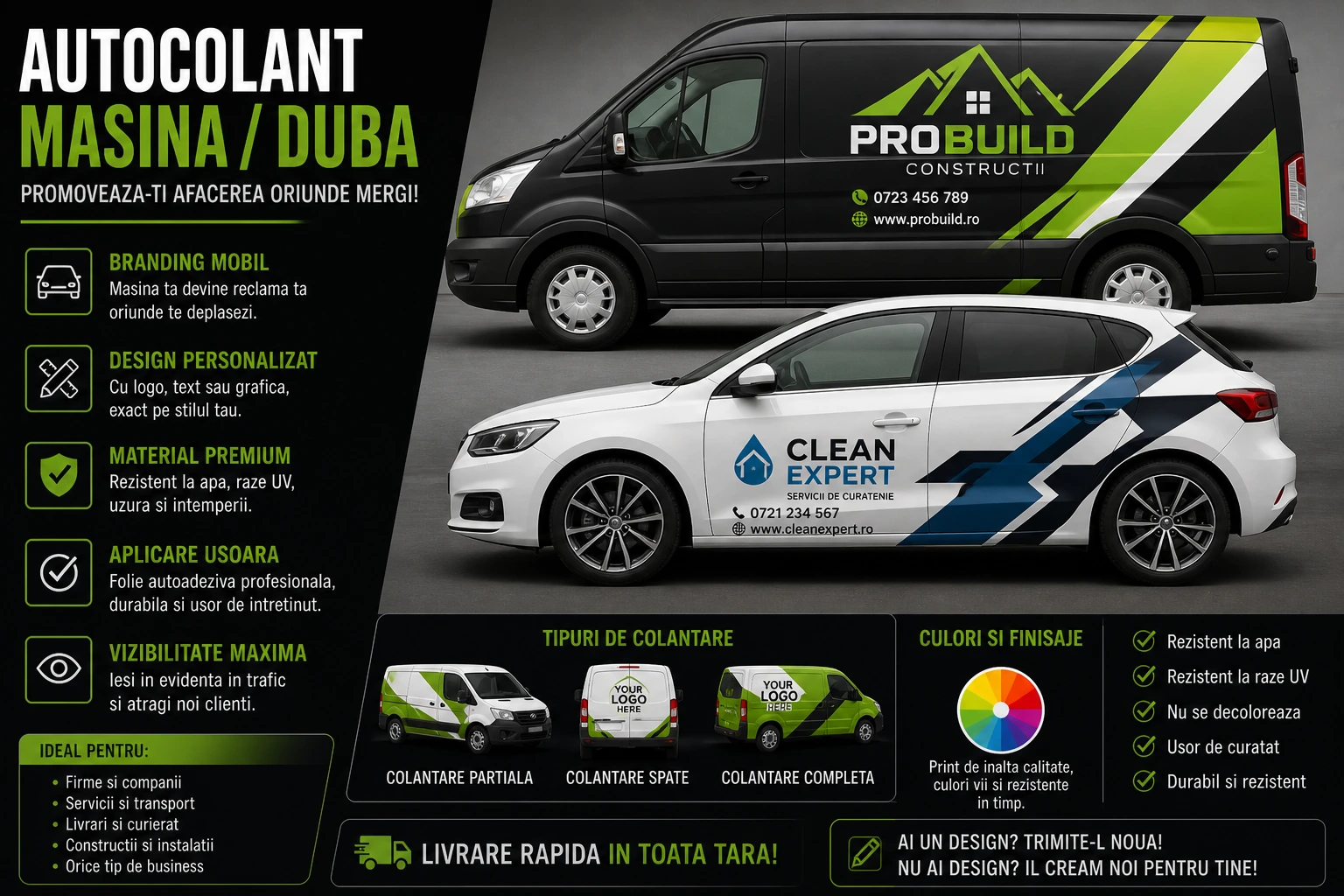 Autocolant masina/duba | Colantari auto cu logo si reclame