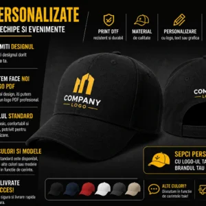 Sepci Personalizate | Sepci DTF pentru firme, echipe si evenimente